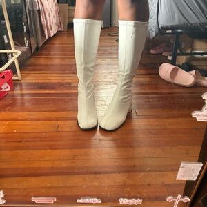 Funtasma White Knee-High Women's Boots